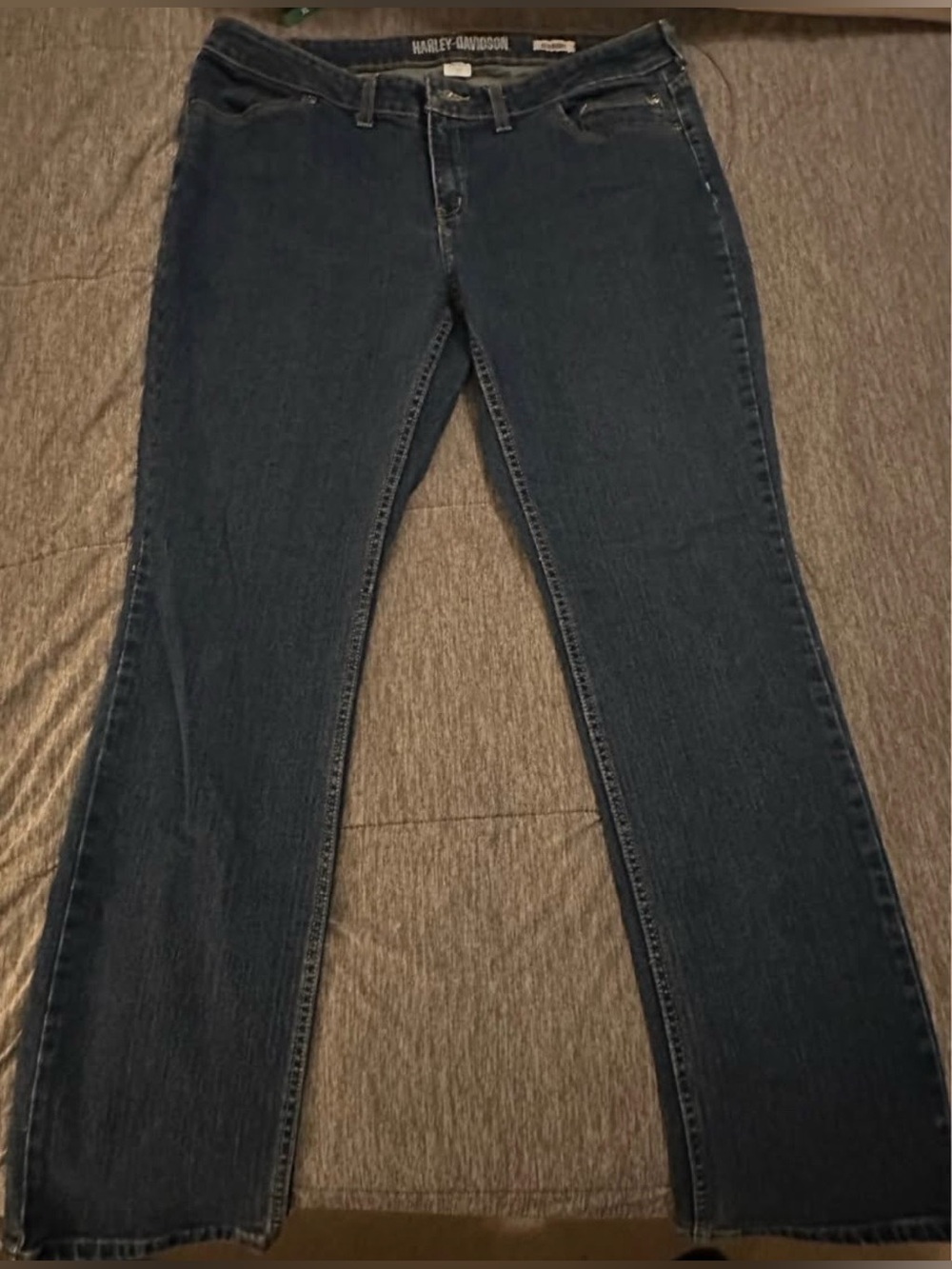 Harley-Davidson Women's Dark Blue Straight Jeans